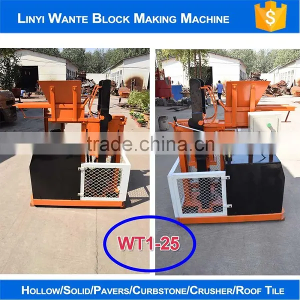 WT1-25 Manual Interlock Block Making Machine Price photo-3