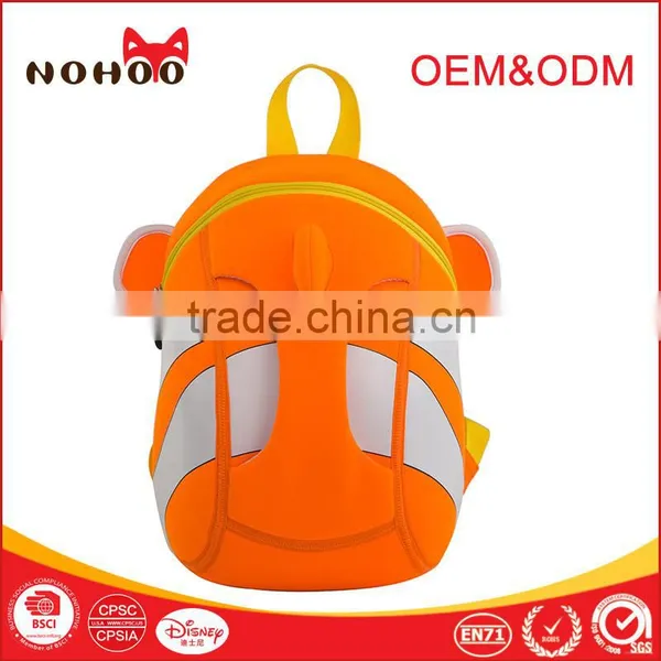 NOHOO Ultra-light Colorful Waterproof Neoprene Student Cartoon Kids School Bag Supplier's Choice photo-2