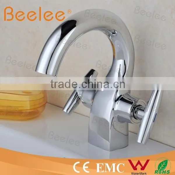 Single Handle Chrome Brass Bathroom Basin Tap Faucets photo-2
