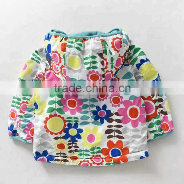 Winter Children Printed Coat Fancy Winter Girls Hooded Coats photo-2