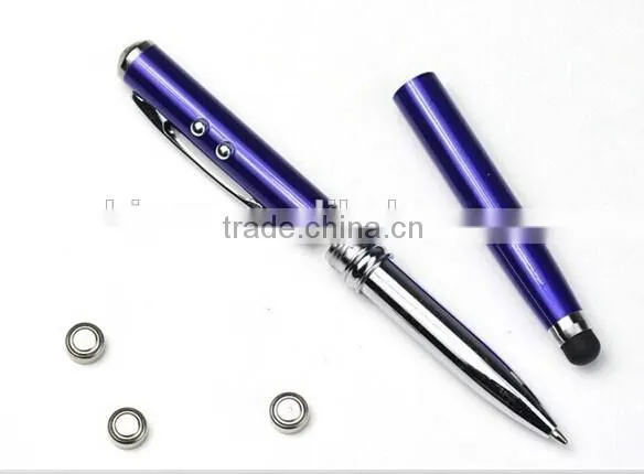 4 in 1 Metal Engraved LED Light and Laser Pen Multifunction Touch Pen photo-2