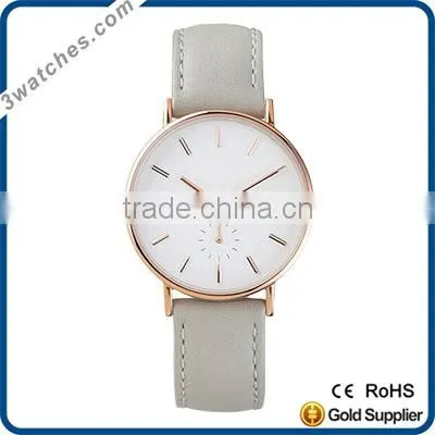 Top Leather Fashion Women Watches Stainless Steel Watch Quartz Watch Waterproof Genuine Leather Band Watch the Classic Watch