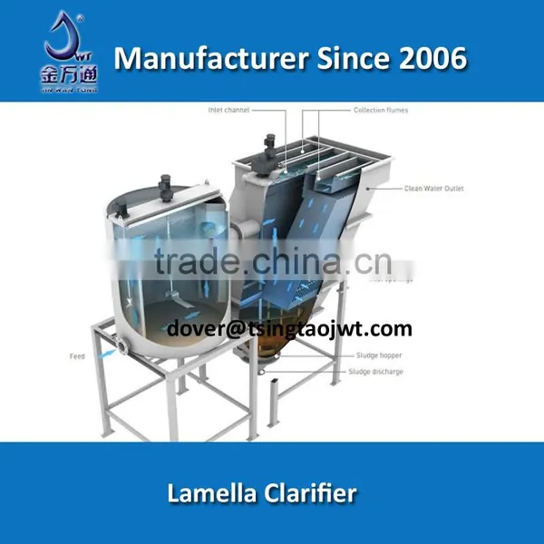 Inclined Plate Slant Plate Clarifier for Wastewater Purification