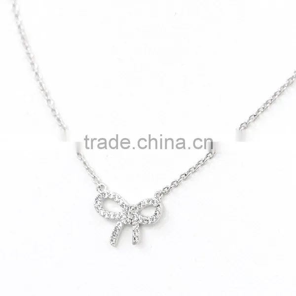 2016 Fashion Butterfly Design Crystal Necklace photo-3