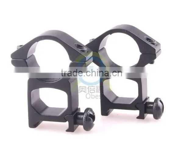 2 x High Profile See Through 25.4mm Scope Rings 21mm Picatinny Weaver Rail Mount photo-4