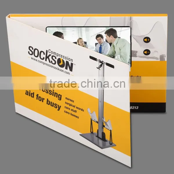 Customize Printing LCD Video Greeting Card / LCD Video Brochure Card With 5 Inch Screen photo-2