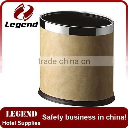 High Quality PU Leather Advertising Garbage Bin photo-4