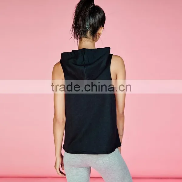 Custom Womens Fashion Pullover Gym Hoodie Without Pockets photo-3