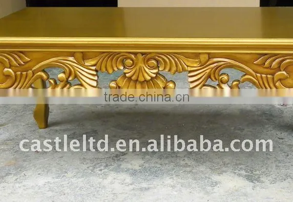 Gold Carved Coffee table