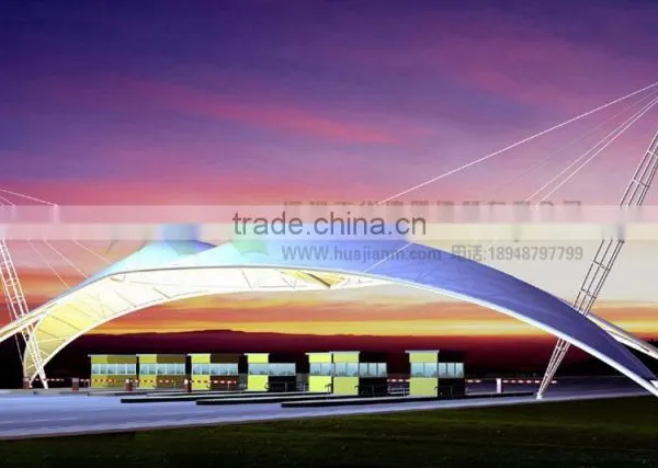 Huajian Toll Station Membrane Structure Engineering PVDF With 30 Years Guaranty photo-2