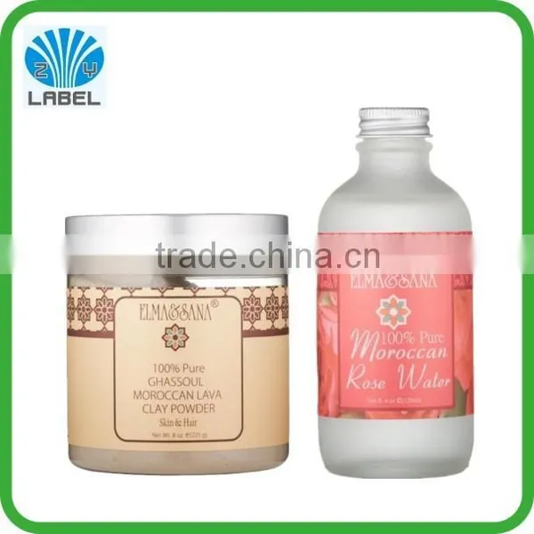 Fancy custom cosmetic labels material roll sticker waterproof package label
