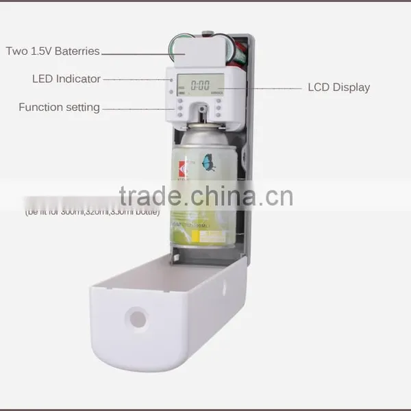 Wall Mounted ABS Plastic LCD Air Freshener Aerosol Can photo-4