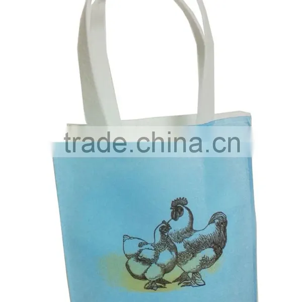 Folk Art Printed Chicken Daily Grocery Women Shopping Bag