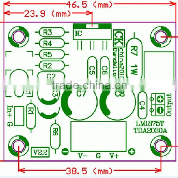 LM1875T 30W Monor Post Amplifier Module , Unassebled Kit Version ,accept OEM! photo-2