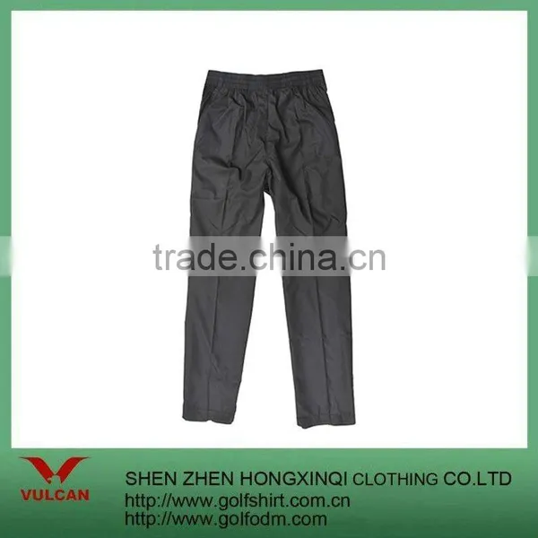 Black Polyester Men Sports Pants