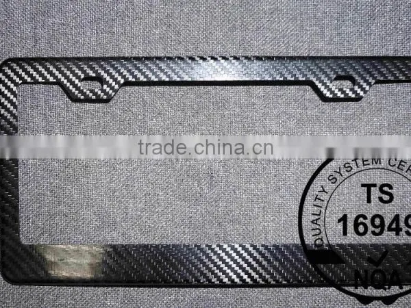UNIVISAL CARBON FIBER License Plate Frame for USA photo-4