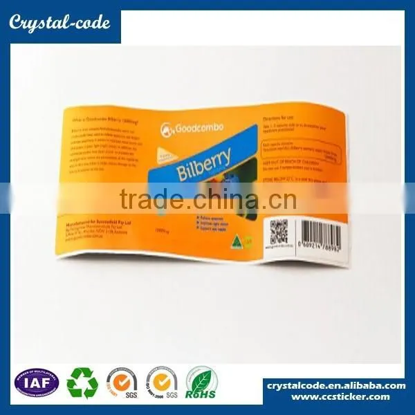 High Quality Customized Round Shape Matte Varnish PE Label photo-4