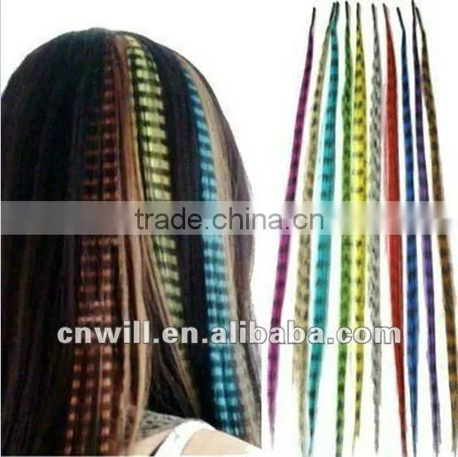 Synthetic Wholesale Grizzly Rooster Feather Hair Extensions 18 Colors!!! photo-2