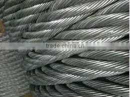 6x19+IWS Galvanized & Ungalvanized Steel Wire Rope