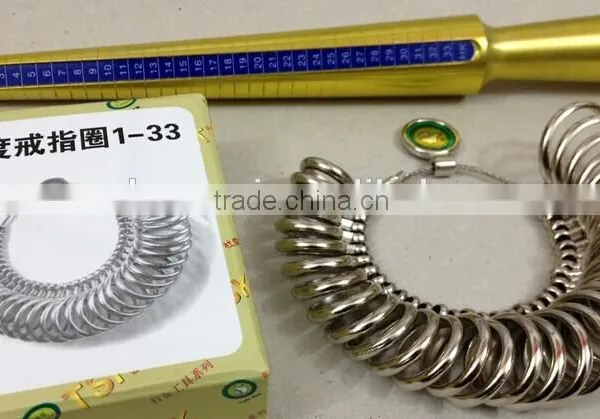 Jewelry Tools A Set of Ring Sizes and Ring Size Stick