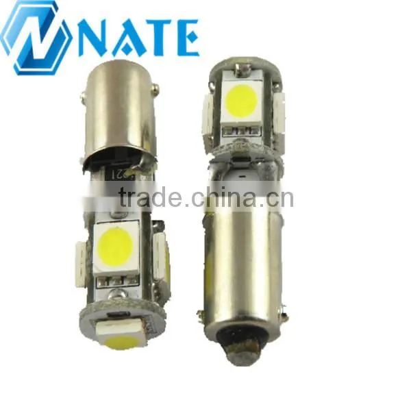 2014 HOTSALE CANBUS 5050 5SMD Decoding Auto Led Lamps BA9S Led Interior Lights