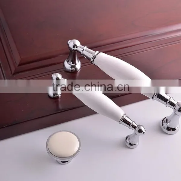 Antique Bronze Home Living Room Decorative Hardware Marble Stone Ceramic Closet Cupboard Kitchen Pull photo-2