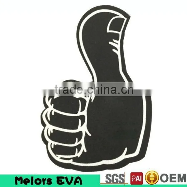 Melors high quality custom foam hand shocker foam hand/sport shocker foam hand