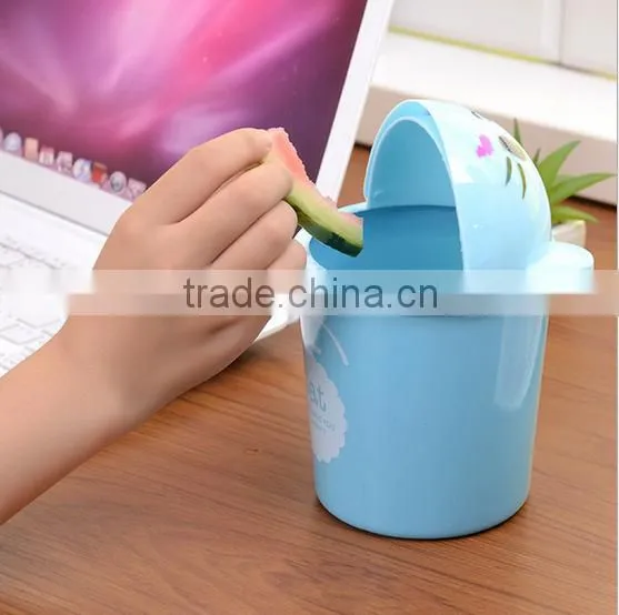 New Design Destop Trash Can /stationary Storge Bucket /Table Top Acrylic/plastic photo-3