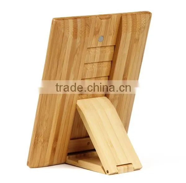 Wholesale Bamboo Mobile Phone Stand Wood Stand for IPad With 4 Hidden Slots photo-3