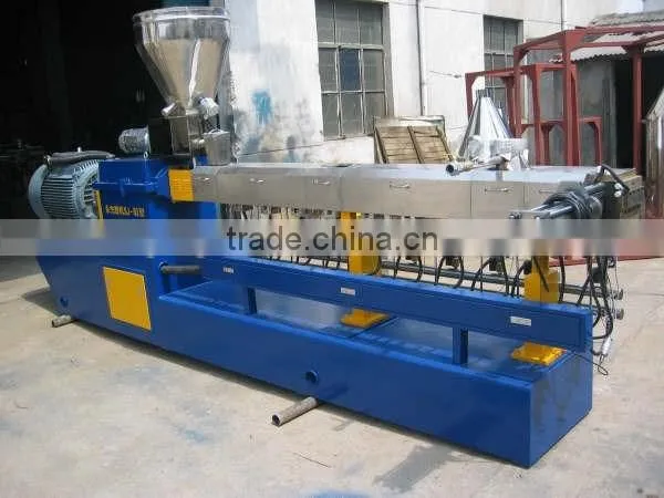 High Quality Parallel Twin Screw Extruder for PE/PP With High Caco3/Talc Filler Masterbatch Pelletizing photo-2
