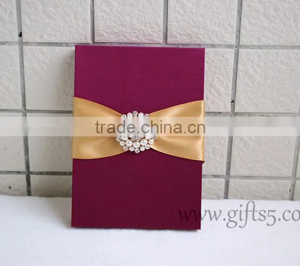 Luxury Fuchsia Wedding Invitation Gift Boxes in Handmade photo-6