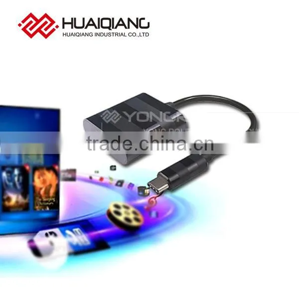 Black Case With Reversible Type c Cable Male to HDMI Female Port photo-3
