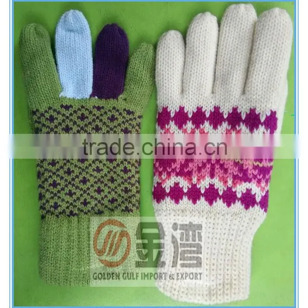 Jacquard Glove Against Cold Machine