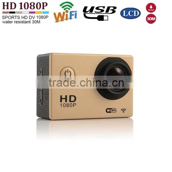 HD 1080P Sport Action Camera DV Car DVR WIFI H.264 170degree Fish Eye Lens 2inch Screen photo-2
