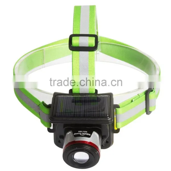 Sidiou Group XPE 5W Spotlight Solar Charging Light Headlamp Headlight UK/EU Plug Flashlight Head Torch Light To Bike Camping photo-2