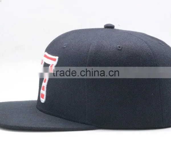 New Arrival Custom Multicolor 3D Puff Embroidery Snapback Black photo-3