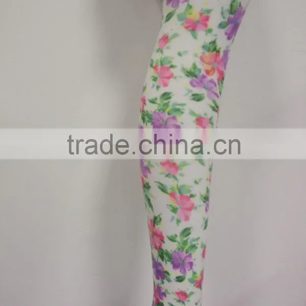 Colorful Flower Printing Tights photo-5