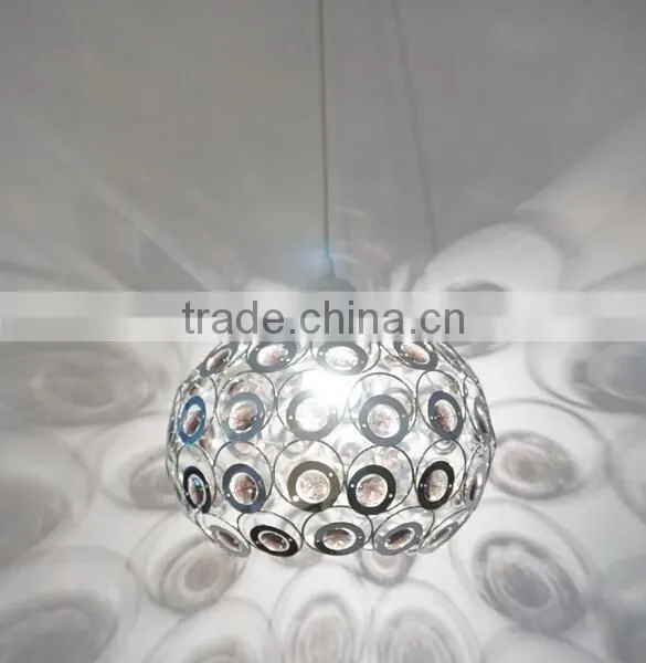 Crystal Ball Pendant Light Decorative Metal Pendant Hanging Lamp / Light photo-4