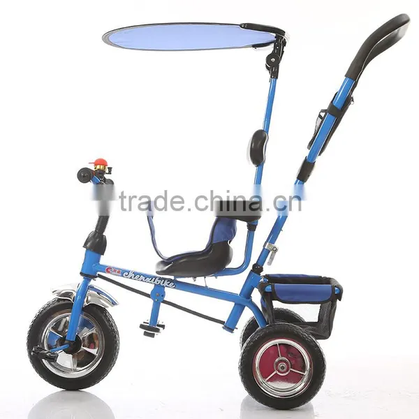 Old Style 3 Wheel Baby Tricycle With Roof and Push Bar Made in China on Sale photo-5