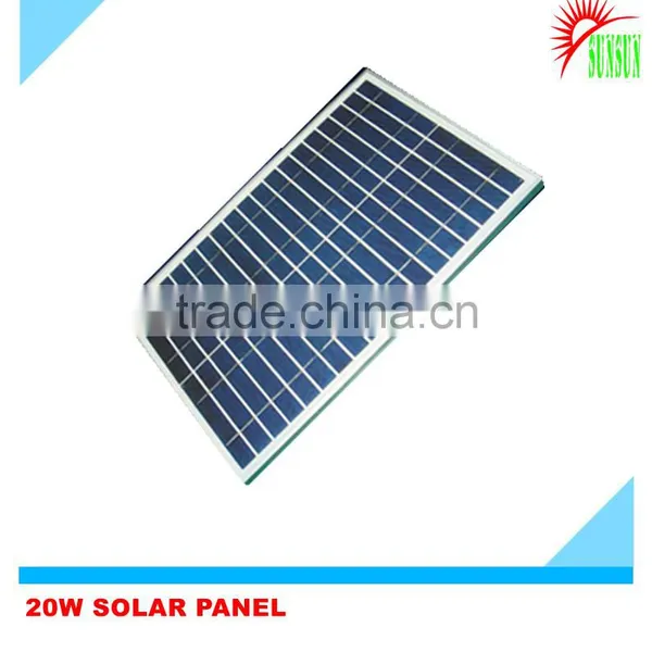Shenzhen Made 20 Watt 18 Volt Monocrystalline Solar Panel