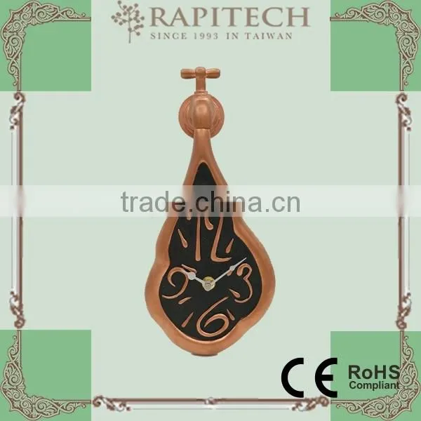 New Product Water Tap Shaped Polyresin Garden Clock photo-6