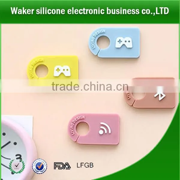Accessories for Phones Colorful Silicone Cable Tie Tag Silicone Cable Marker Cable Tie Marker/tag/organizers photo-4