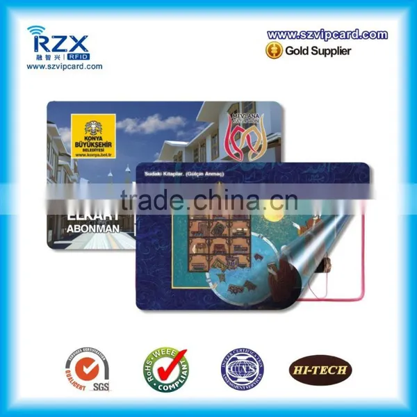 ISO14443A HF 13.56MHZ Chip Smart Rfid Card for High Security photo-3