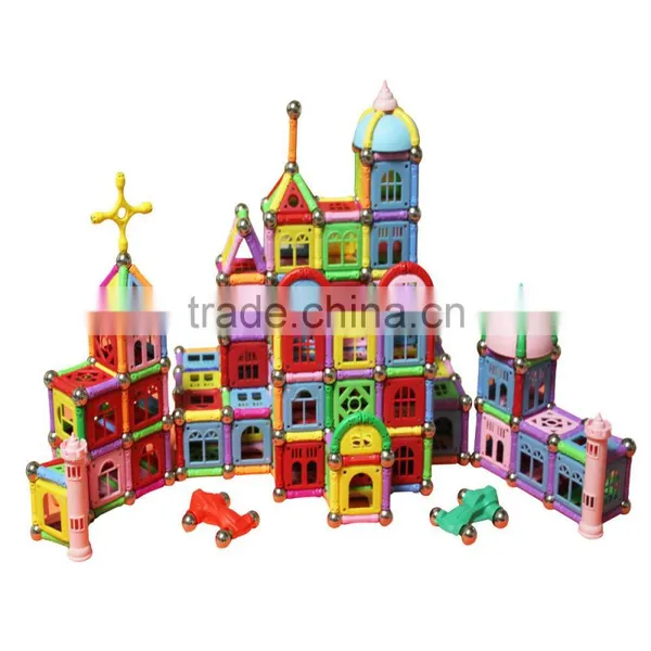 2016 Well Sale Colorful Box Complex Brain Exercise Magnetic Building Block Brick Toys photo-2