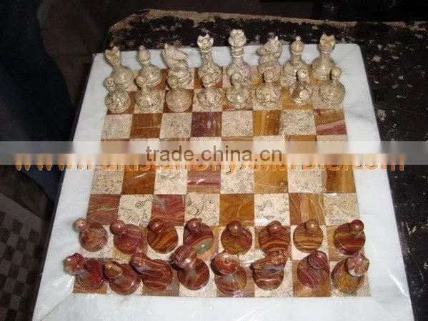 Attractive Price New Type ONYX CHESS BOARDS WITH FIGURES photo-3