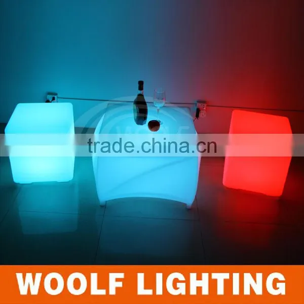 Fashionable Design Nightclub Cube LED Glowing Bar Coffee Table Domestic LED Dinner Table photo-4