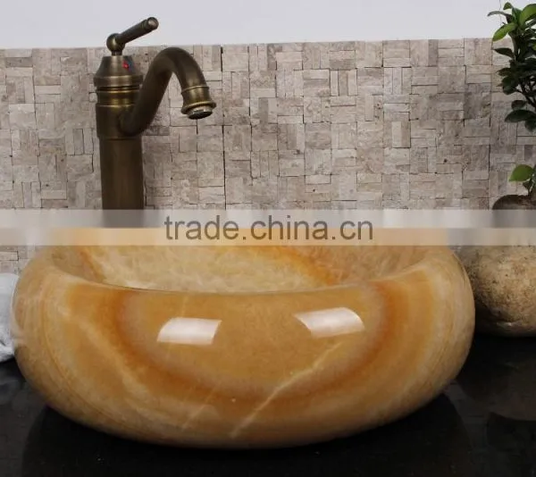 Natural Smooth Polished Black Marble Bathroom Wash Basin photo-6
