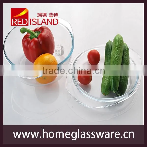 2L Transparent Tempered Glass Bowl Set for Microwave Oven photo-5