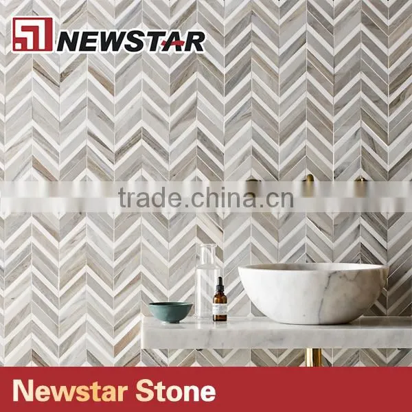 Natural Stone Decorative Wall Tile Marble Mosaic Tile Exterior Wall Tile Mosaics photo-2