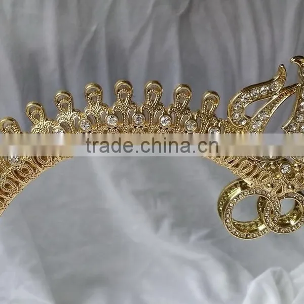 Decorative Gold Metal Frame Mirror for Islam Muslin photo-3